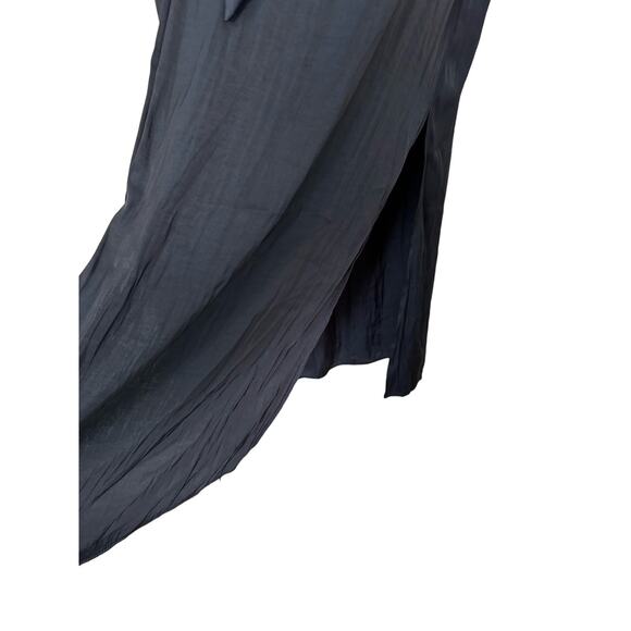 NWT Madewell Satin Button-Front Utility Shirtdress in Deep Indigo Size XXS - Picture 14 of 14